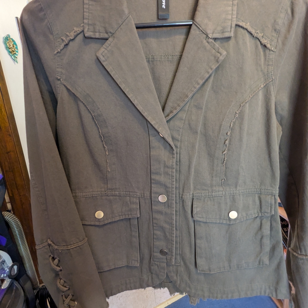 Stylish Olive Green Women's Jacket